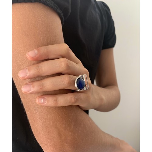 Anello BlackMax Resina blu MAX37
