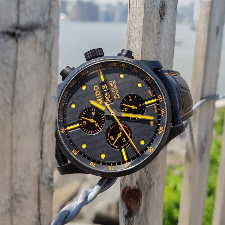 MIDO Multifort M005.614.36.051.22 Cronografo Automatico in Acciaio Black PVD 44 mm