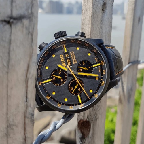 MIDO Multifort M005.614.36.051.22 Cronografo Automatico in Acciaio Black PVD 44 mm
