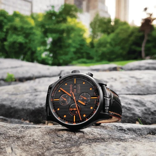 MIDO Multifort M005.614.36.051.22 Cronografo Automatico in Acciaio Black PVD 44 mm