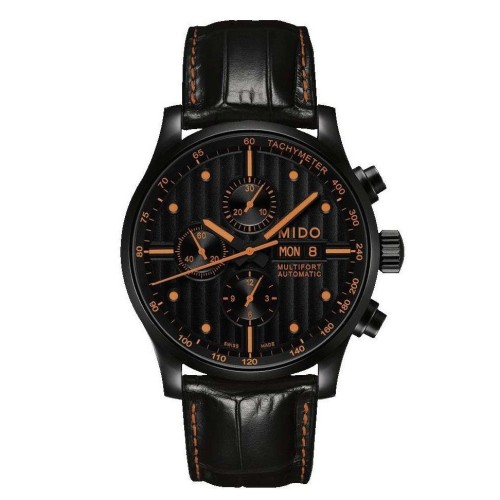 MIDO Multifort M005.614.36.051.22 Cronografo Automatico in Acciaio Black PVD 44 mm