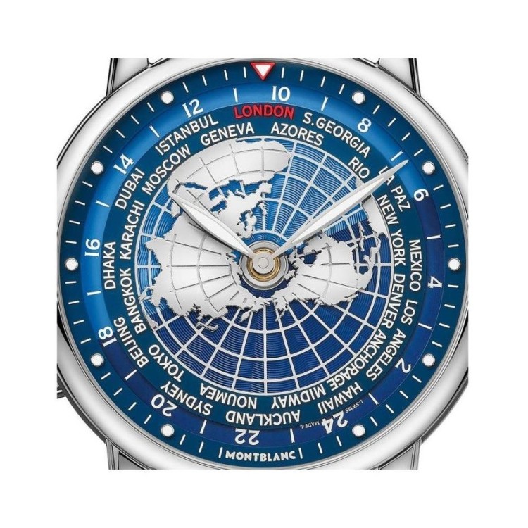 MONTBLANC 4810 Orbis Terrarum 126108 Automatico 43 mm Blu.