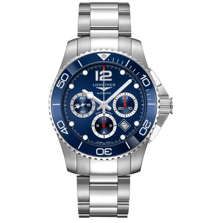 LONGINES HydroConquest Ceramic L3.883.4.96.6 Cronografo Automatico 43 mm.
