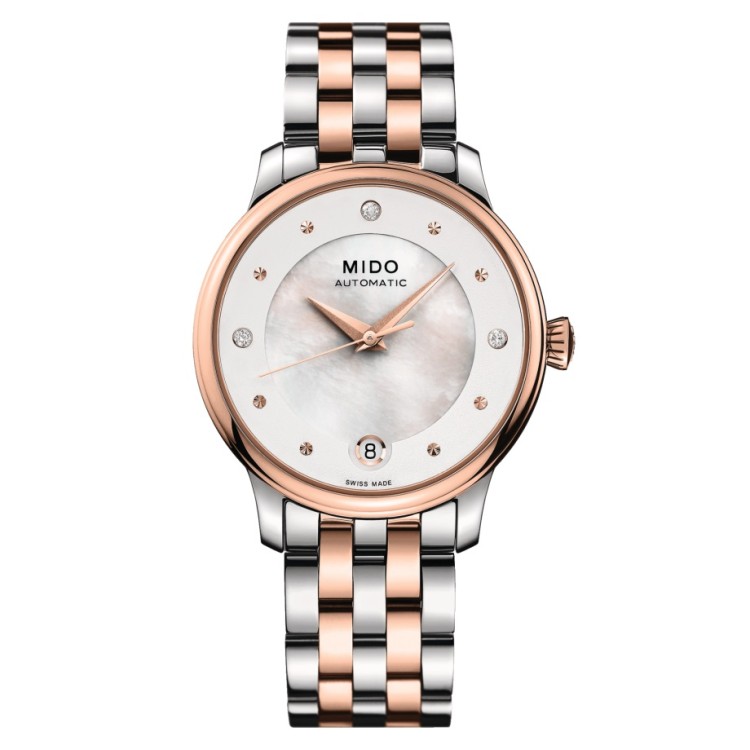 Mido Baroncelli II M039.207.22.106.00 Orologio PVD Rosa Automatico 33 mm