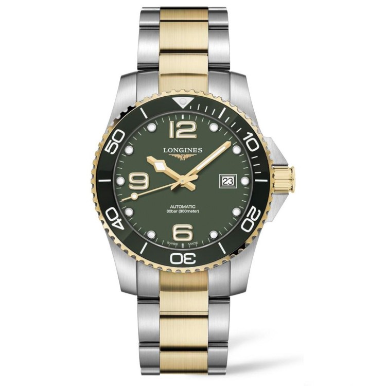LONGINES HydroConquest Ceramic L3.781.3.06.7 PVD Automatico 41 mm Verde.