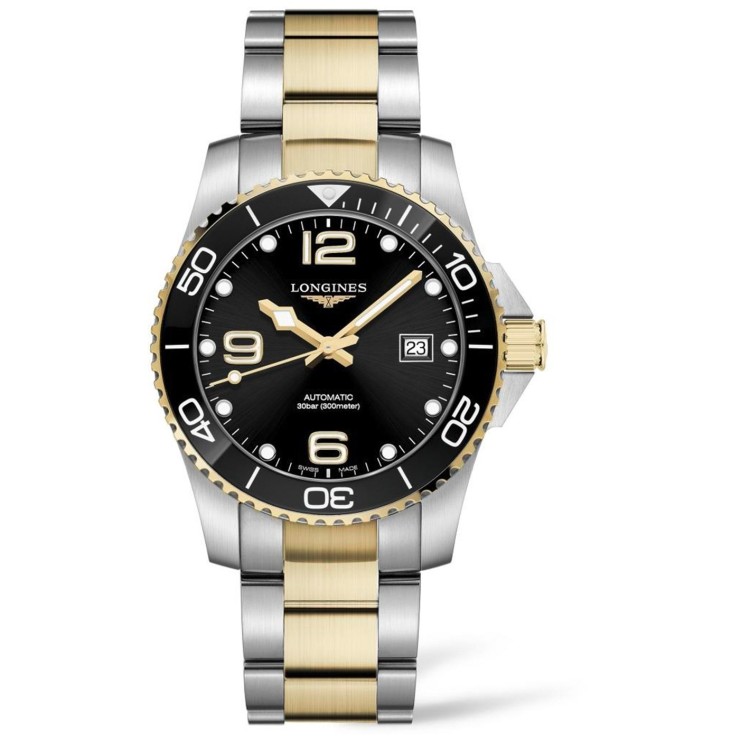 LONGINES HydroConquest Ceramic L3.781.3.56.7 PVD Automatico 41 mm Nero.
