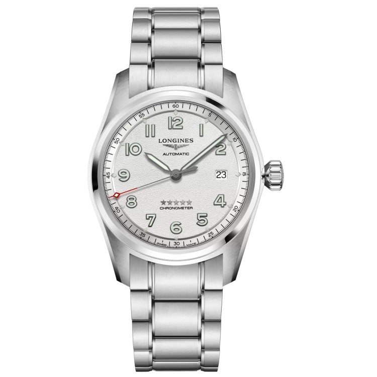 LONGINES SPIRIT L3.810.4.73.6 Acciaio Automatico 40 mm Argentè con bracciale