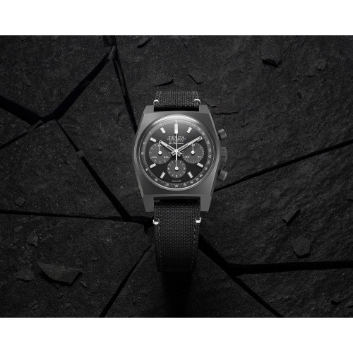 ZENITH CHRONOMASTER REVIVAL SHADOW 97.T384.4061/21.C822 misura 37 mm Cronografo..
