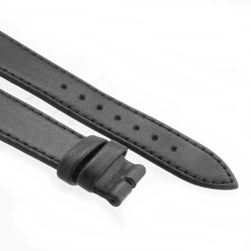 Cinturino Agnello Nero opaco 20/16 mm classico