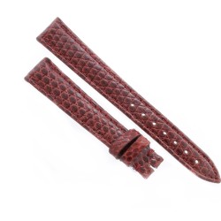 Cinturino Lucertola Bordeaux Semilucido 14/12 Piatto B30B forma classica