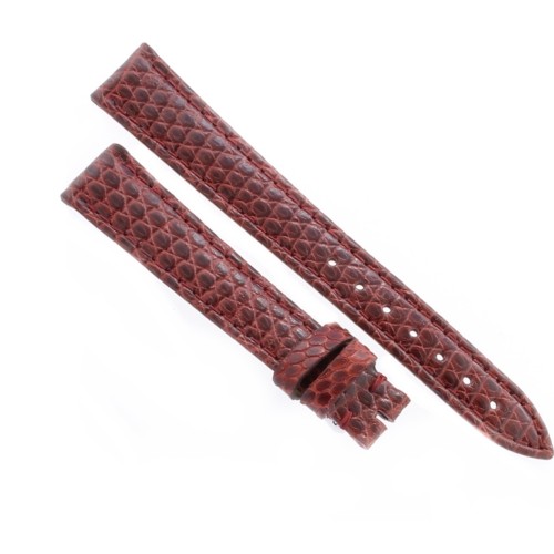 Cinturino Lucertola Bordeaux Semilucido 14/12 Piatto B30B forma classica