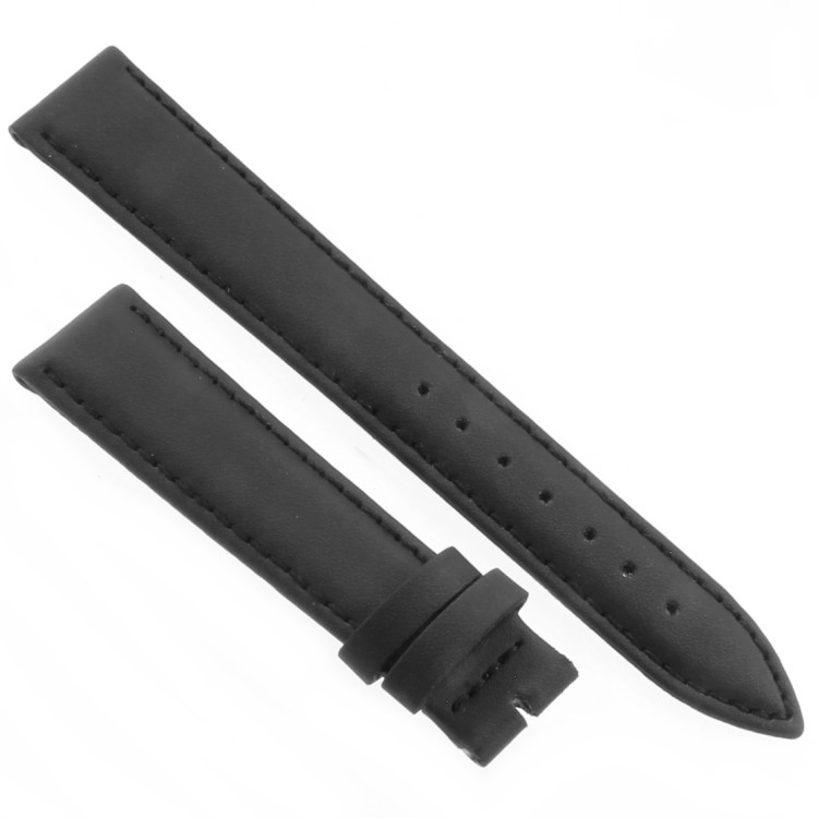 Cinturino Pelle Vegan Nero opaco 18/16 mm B37B classico
