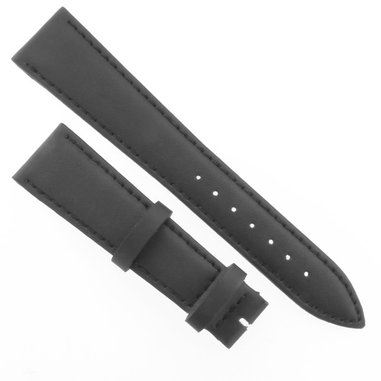Cinturino Pelle Vegan Nero opaco 20/16 mm B37B classico