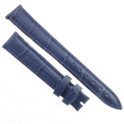 Cinturino Stampa Alligatore Blu opaco 14/12 mm B40B classico