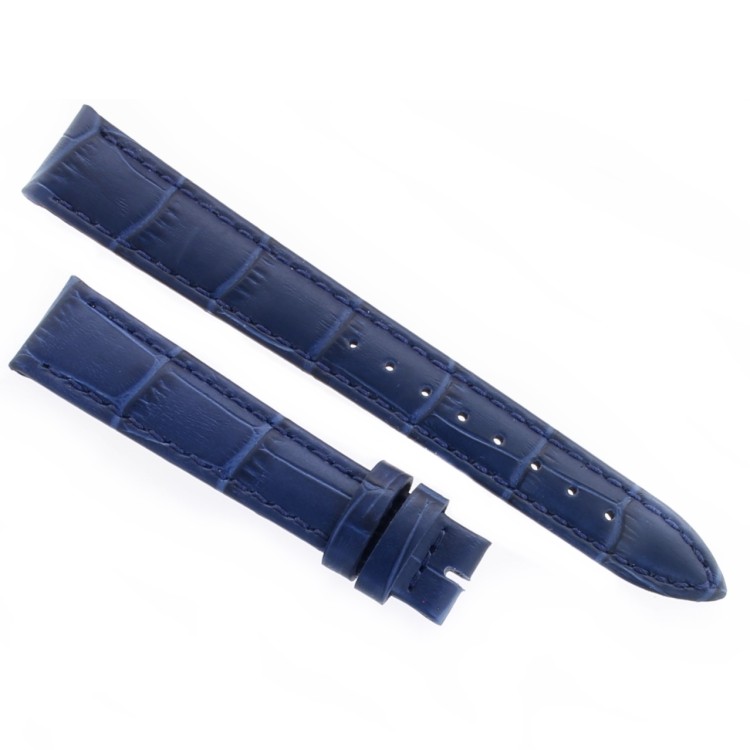 Cinturino Stampa Alligatore Blu opaco 16/14 mm B40B classico