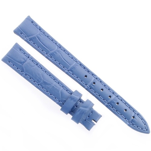 Cinturino Stampa Alligatore Celeste opaco 14/12 mm B40B classico