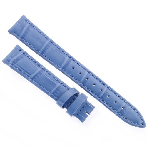 Cinturino Stampa Alligatore Celeste opaco 16/14 mm B40B classico