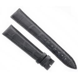 Cinturino Sartoriale Alligatore Nero Opaco 19/16 mm B4N