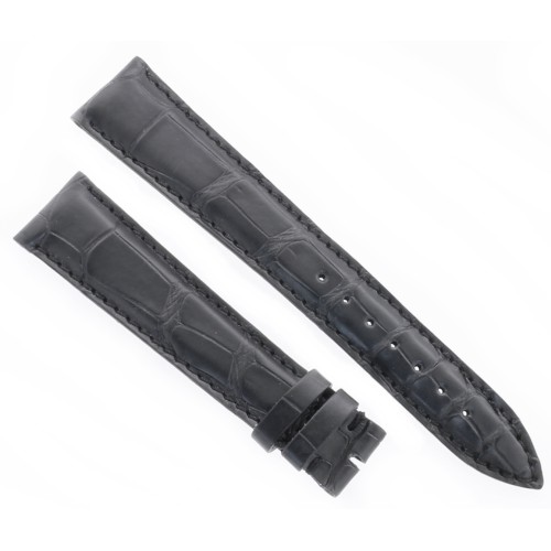Cinturino Sartoriale Alligatore Nero Opaco 19/16 mm B4N