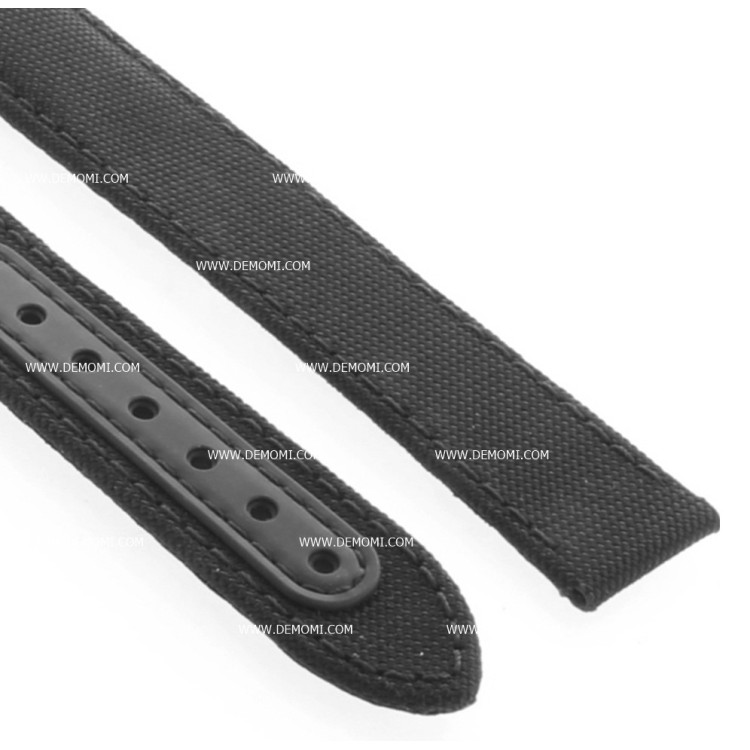 OMEGA cinturino tela Cordura Nero 20/16 Speedmaster 310.32.42 déployante deployante