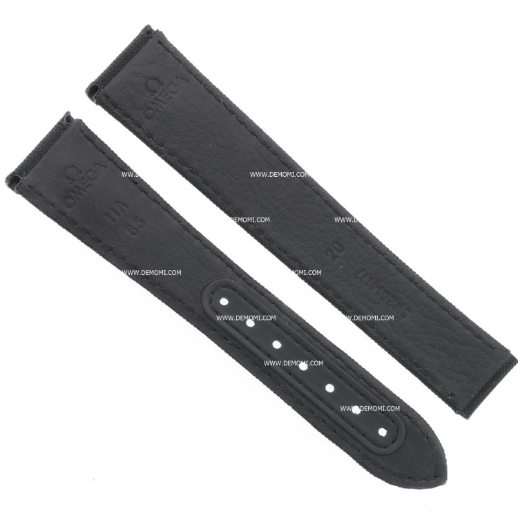 OMEGA cinturino tela Cordura Nero 20/16 Speedmaster 310.32.42 déployante deployante