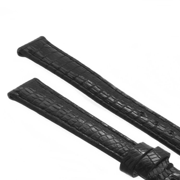 Cinturino Lucertola Nero Semilucido 14/12 B30B forma classica