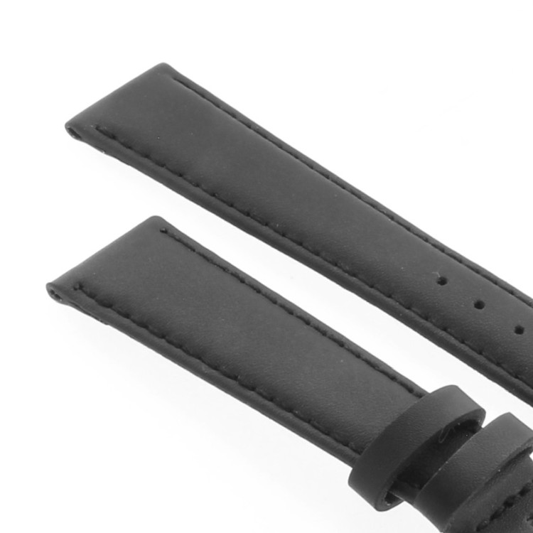 Cinturino Pelle Vegan Nero opaco 20/16 mm B37B classico
