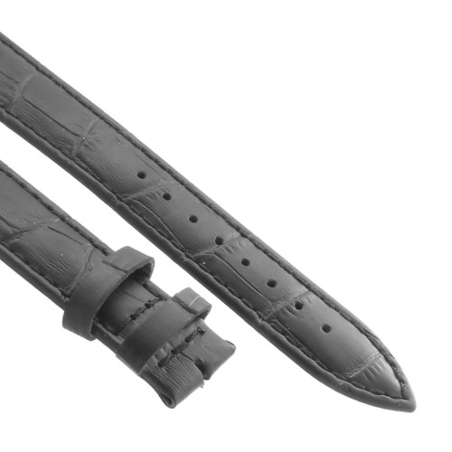 Cinturino XL Stampa Alligatore Nero Opaco  20/18 mm classico
