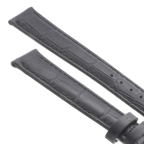 Cinturino XL Stampa Alligatore Nero Opaco 18/16 mm classico