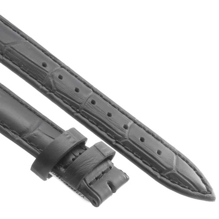 Cinturino XL Stampa Alligatore Nero Opaco 18/16 mm classico