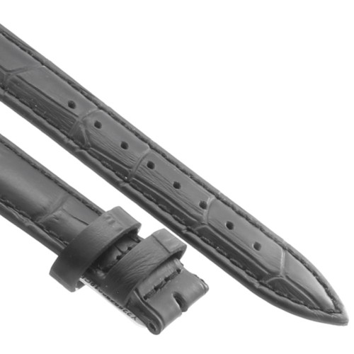 Cinturino XL Stampa Alligatore Nero Opaco 18/16 mm classico