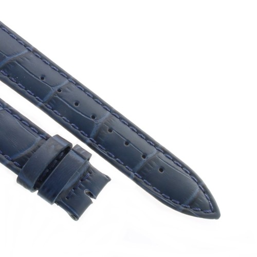 Cinturino Stampa Alligatore Blu Opaco 18/16 mm B37B classico