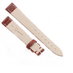 Cinturino Lucertola Bordeaux Semilucido 14/12 Piatto B30B forma classica 2