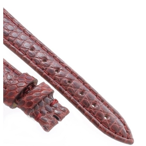 Cinturino Lucertola Bordeaux Semilucido 14/12 Piatto B30B forma classica