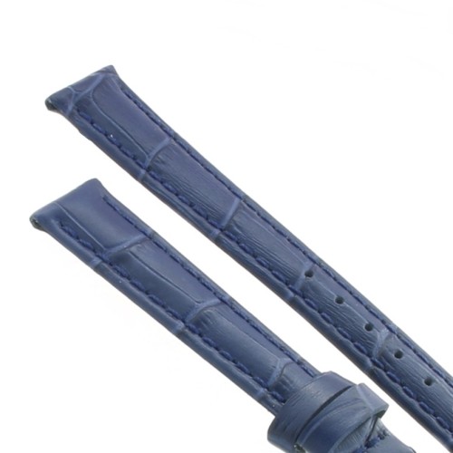 Cinturino Stampa Alligatore Blu opaco 14/12 mm B40B classico