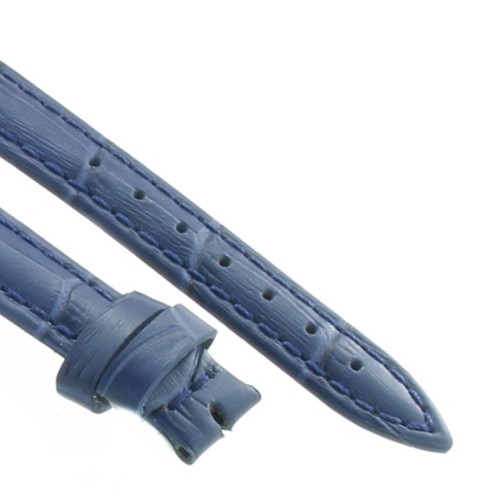 Cinturino Stampa Alligatore Blu opaco 14/12 mm B40B classico