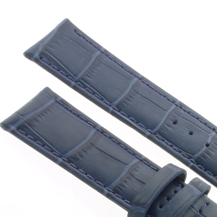 Cinturino Stampa Alligatore Blu opaco 22/20 mm B40B classico