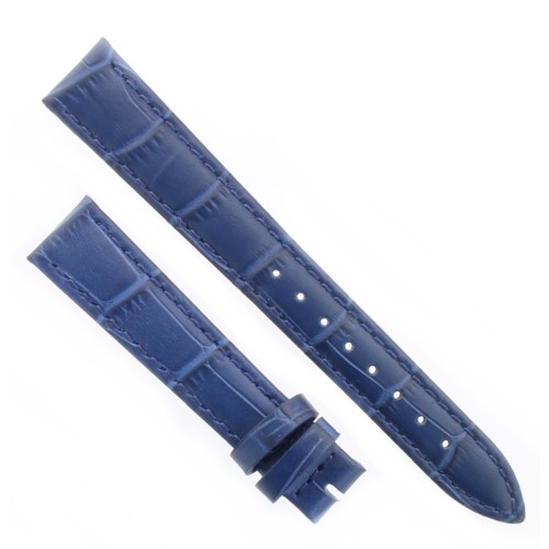 Cinturino Stampa Alligatore Blu opaco 16/14 mm B40B classico