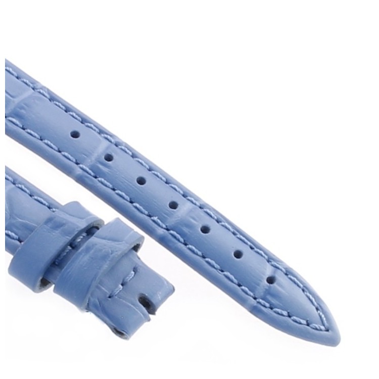 Cinturino Stampa Alligatore Celeste opaco 14/12 mm B40B classico