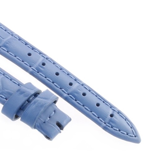 Cinturino Stampa Alligatore Celeste opaco 14/12 mm B40B classico
