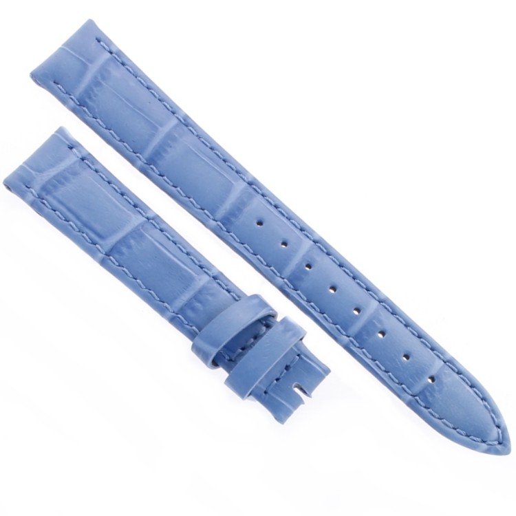 Cinturino Stampa Alligatore Celeste opaco 16/14 mm B40B classico