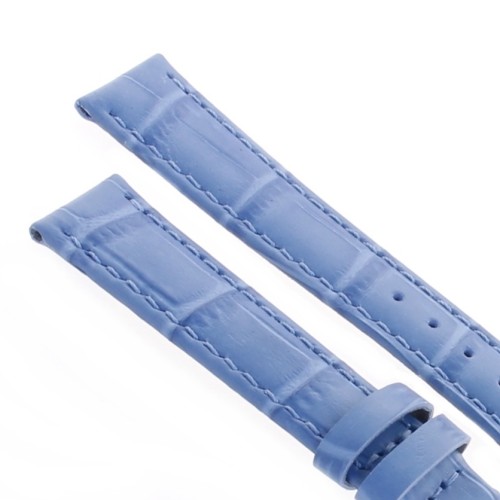 Cinturino Stampa Alligatore Celeste opaco 16/14 mm B40B classico