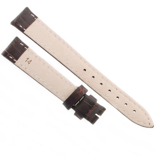 Cinturino Stampa Alligatore Borbeaux opaco 14/12 mm B40B classico