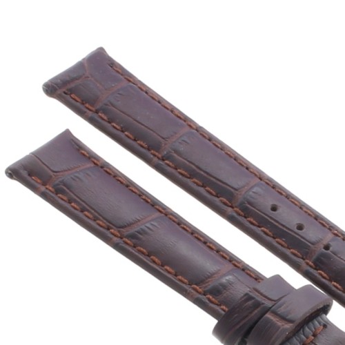 Cinturino Stampa Alligatore Bordeaux opaco 16/14 mm B40B classico.
