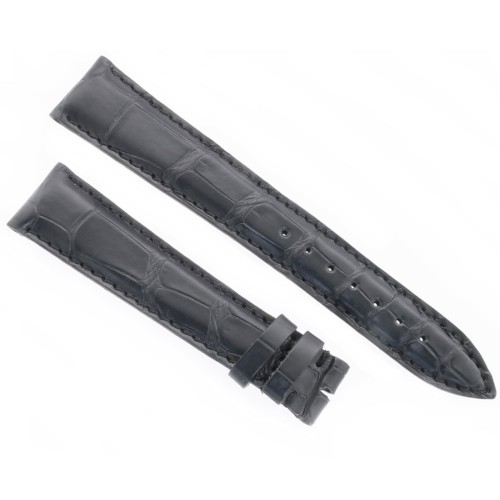 Cinturino Sartoriale Alligatore Nero Opaco 19/16 mm B4N