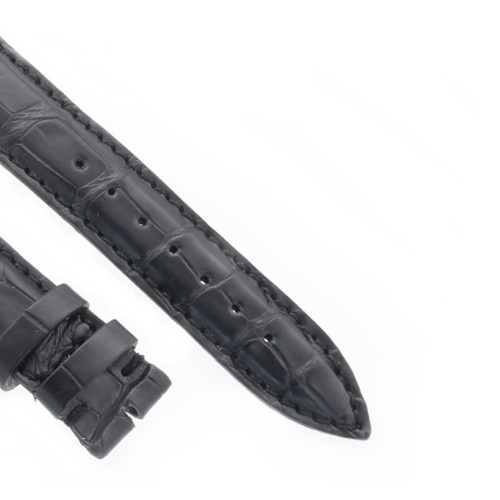 Cinturino Sartoriale Alligatore Nero Opaco 19/16 mm B4N