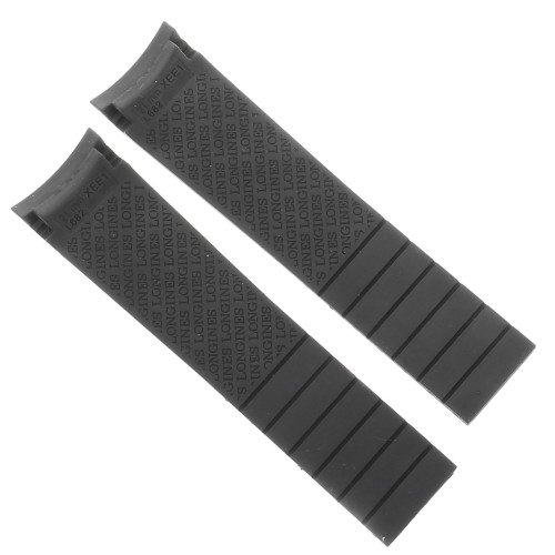 Longines Cinturino Caucciù Nero 21/19 mm Hydroconquest Ceramic L3.783.4 Cronografo