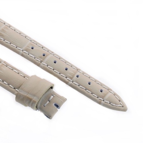 Cinturino Stampa Alligatore Beige opaco 14/12 mm B40B classico