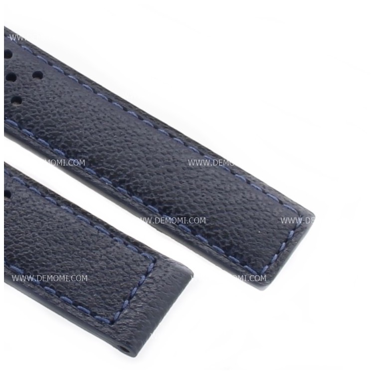 Tag Heuer Cinturino Carrera Pelle Blu martellata, con fori FC6335 20/18 mm CV5111