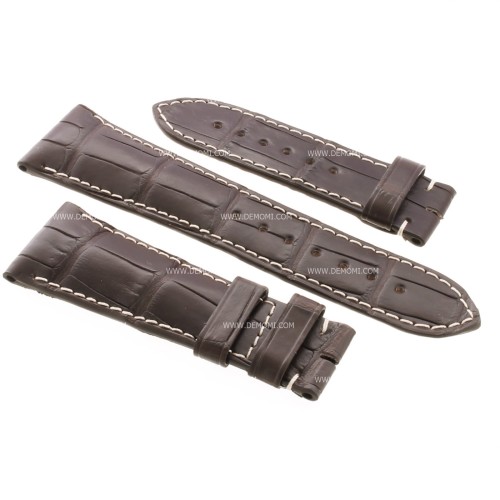 Longines Cinturino Alligatore Marrone Opaco 25/20 mm Heritage Avigation Lindbergh Military